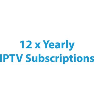 12 X Yearly IPTV Subscription