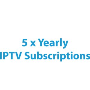 5 X Yearly IPTV Subscription